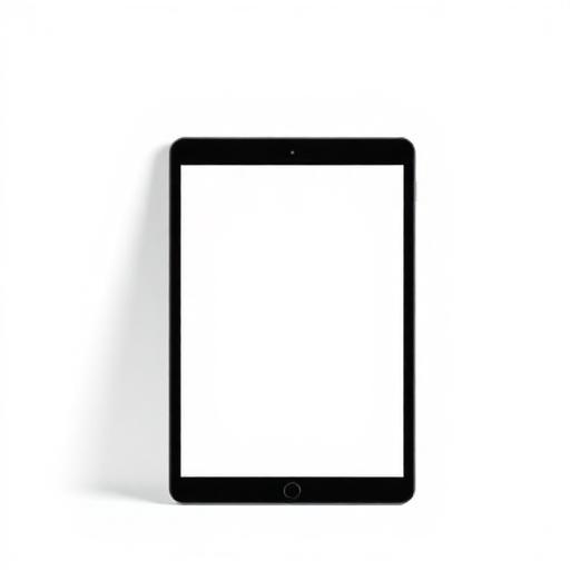iPad lineup isolated on white