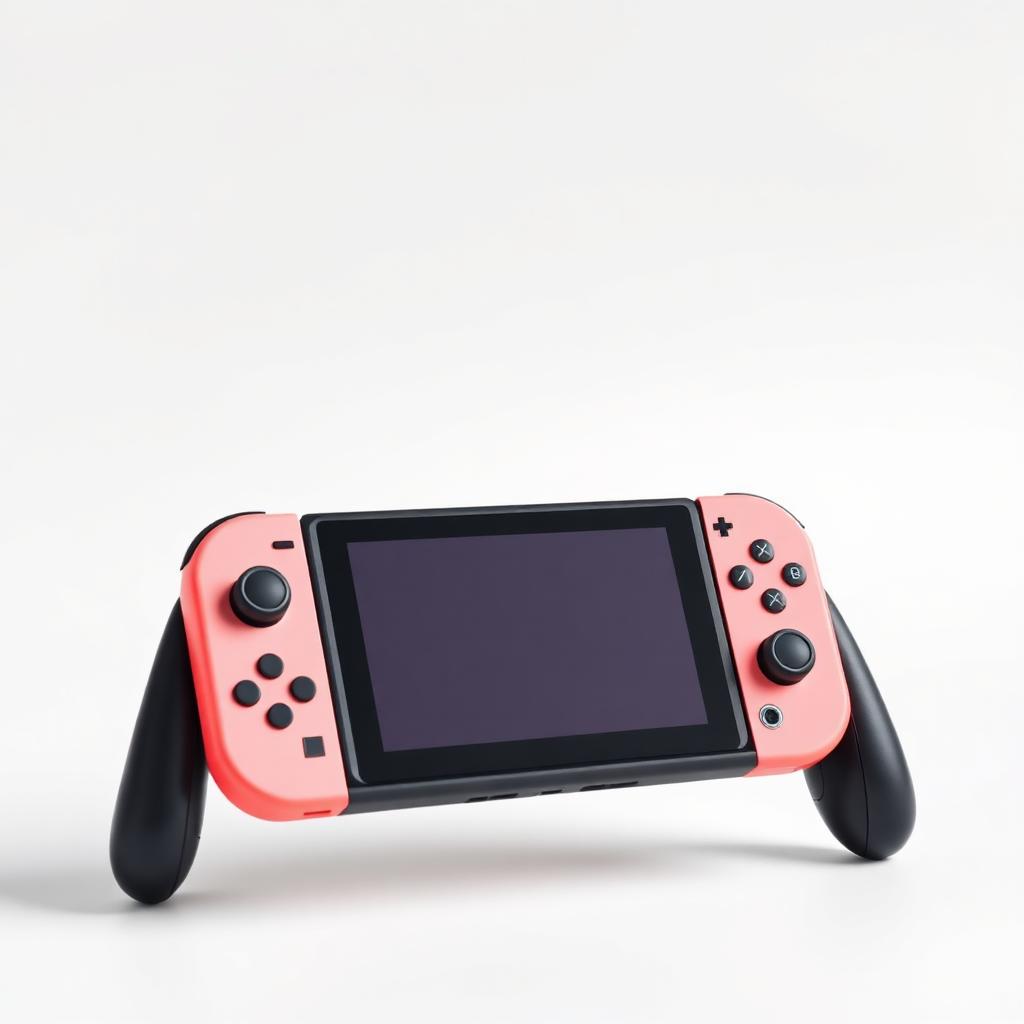 Nintendo Switch console isolated on white