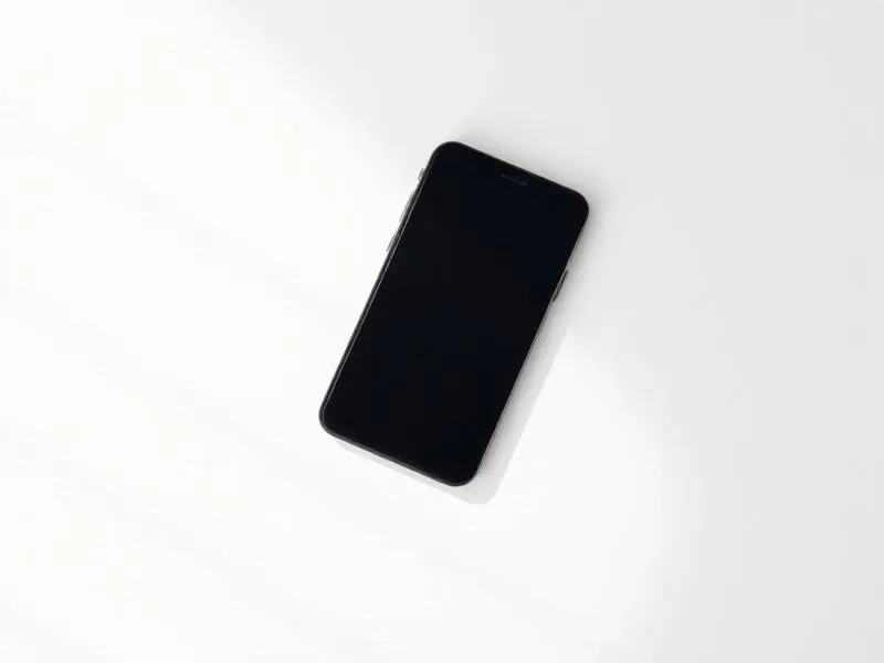 Modern smartphone on a clean white studio surface